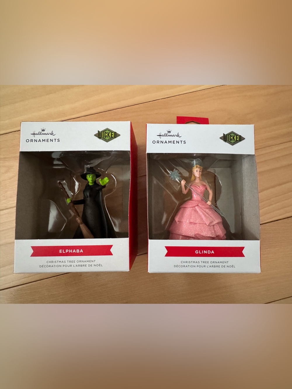 Elphaba and Glinda (Wicked) Hallmark Christmas Tree Ornament